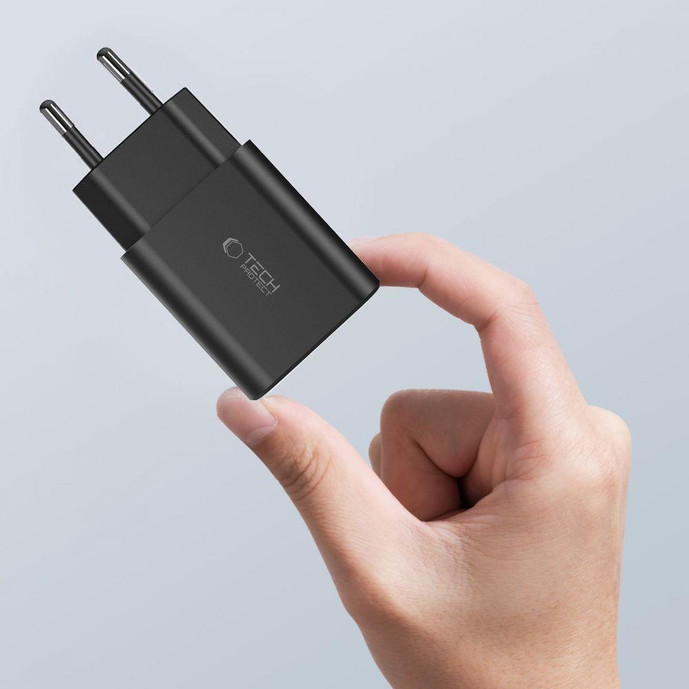 Síťová nabíječka C35W 2x USB-C s kabelem USB-C - iPhone Lightning - bílá
