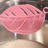 1 Pack Durable Leaf Half Round Rice Washing Sieve Cleaning Gadgets Kitchen Clip
