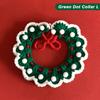 Haustier Niedlicher Hund Katze Gestrickter Wollkragen Weihnachten Niedliche Accessoires