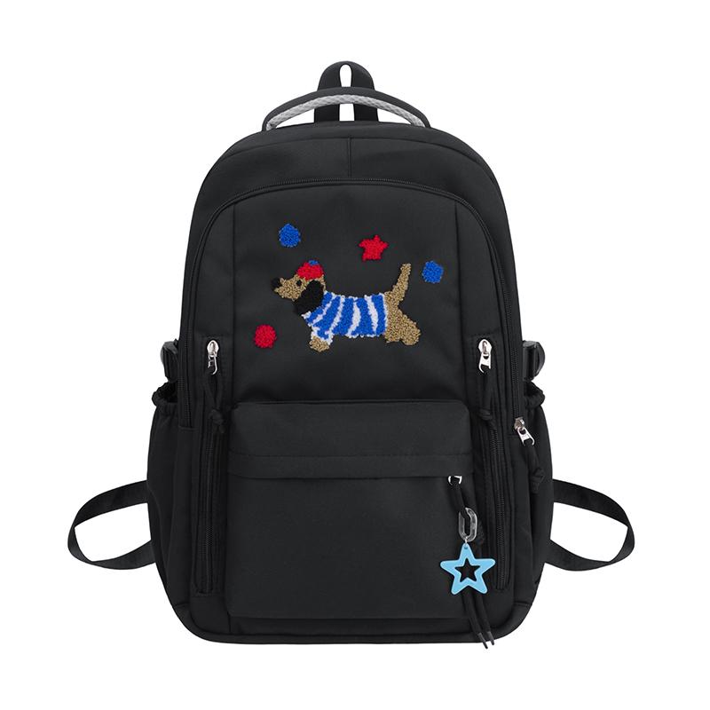 Cartoon-Rucksack mit Kontrastfarbe für Mittelschüler, leichter Schulrucksack, Damenrucksack mit großem Fassungsvermögen