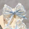 Girl Hairpin Hand-Sewn Embroidery Lace Ribbon Bowknot Decor Hair Clip Sweet Style Kids