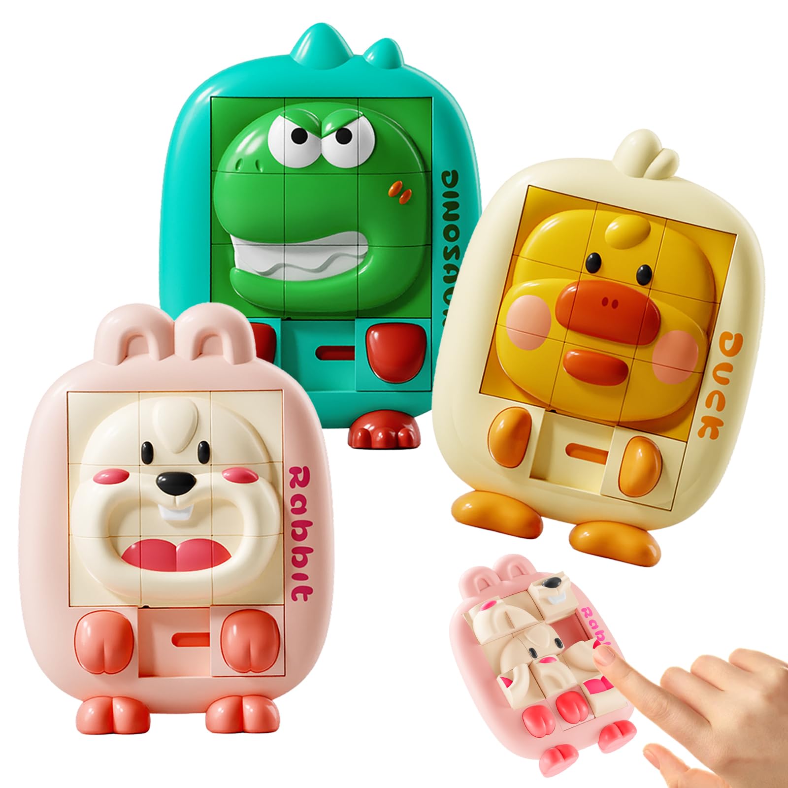 

Opard Educational Toys for 2, 3, 4, and 5 Year Olds, Birthday Gift for Girls and Boys, 3-Year-Old Toys, Fidget Toys, Montessori Slide Puzzles, Kids