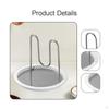 Pot Lid Holder Rack with Drip Tray Heat Resistant, Spoon Rest, Kitchen Gadget for Countertop