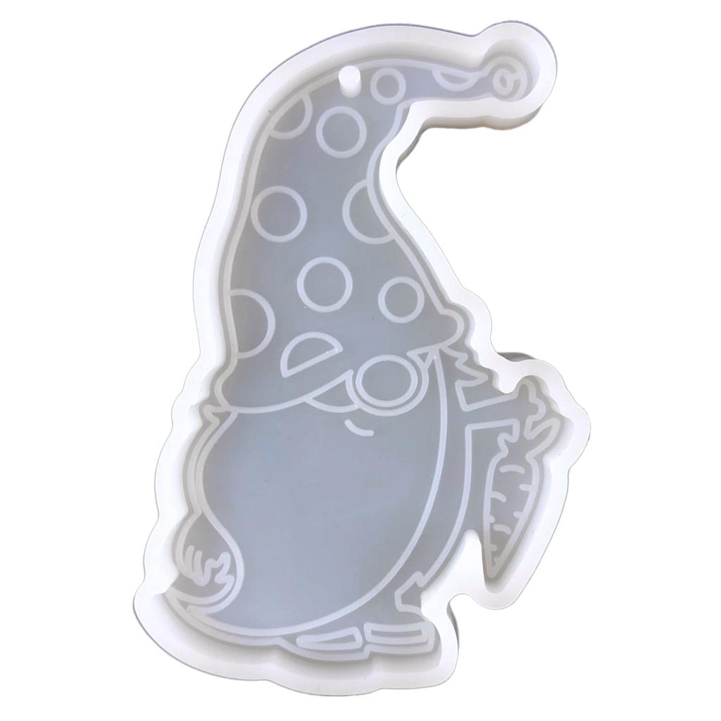 Shiny Glossy Silicone Resin Molds Easter Dwarf Keychain Mold DIY Keychain Pendant Jewelry Epoxy Resin Crafting Molds