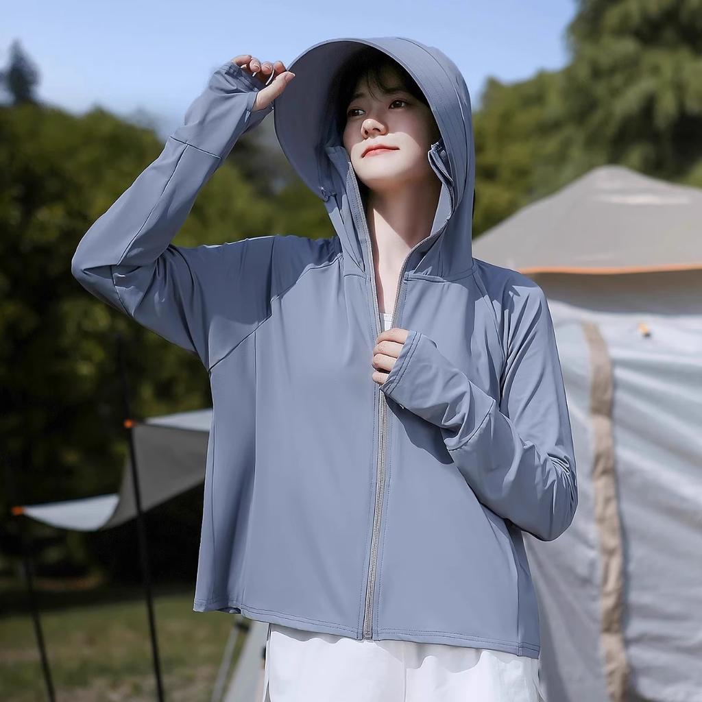 Original Yarn Ice Silk Sun-protective Shirt for Women, Summer 1011 New UV Protection Loose Outdoor Cooling Sun-protective Jacket