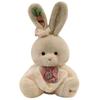 Adorable Floral Plaid Long-Eared Rabbit Plush Toy for Kids