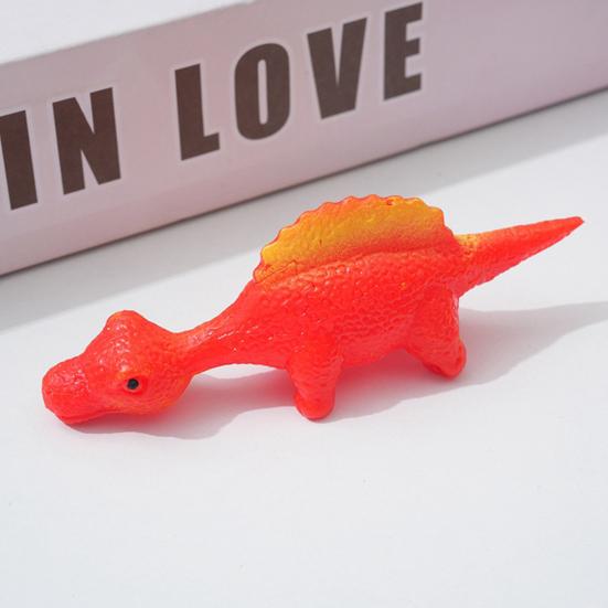 5Pcs Sling Shot Dinosaur Finger Toy Sticky Dino Launching Toy Anxiety Stress Relief Stretchy Flying Dinosaur Toy Tricky Props Party Favors