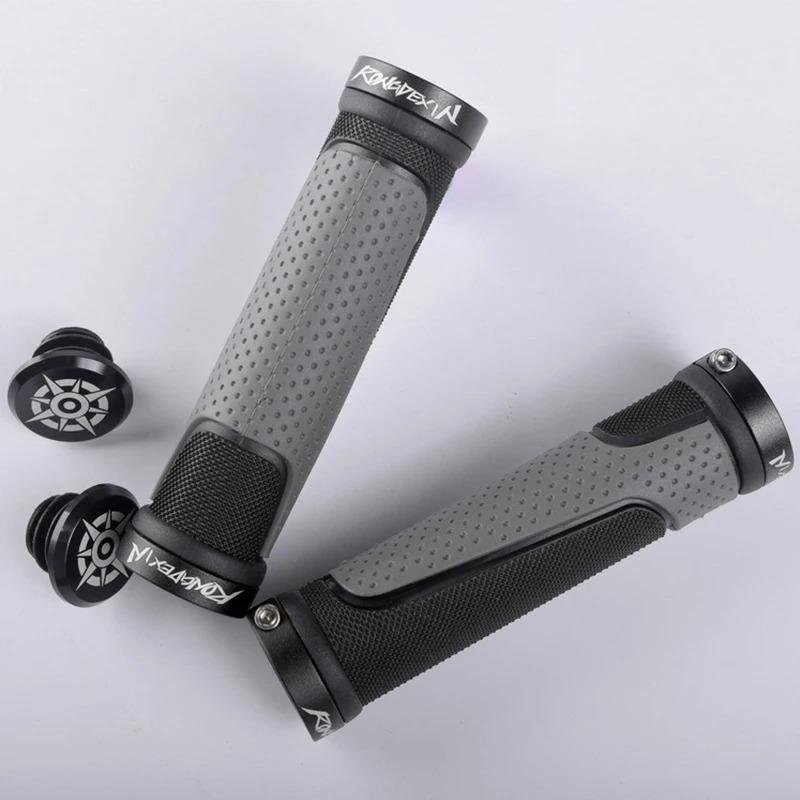

Lockable Black and Red Two-color Handlebar Cover Modification Accessories Folding Bike Handlebar Cover Bicycle Handlebar Grips Gray-Long