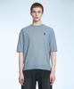 Sekeonmonollogeu Keyhole Round Short Sleeve Summer Knit Sky Blue Sekt006Skyblue