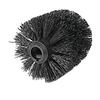Replacement Wc Plastic Bathroom Cleaning Toilet Brush Head Holder Black White
