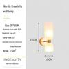 Nordic Simple Double-Head Glass Wall Lamp