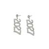 Rhinestone 2027 Digital Earrings Elegant Stud Earrings Happy New Year Earrings  Daily