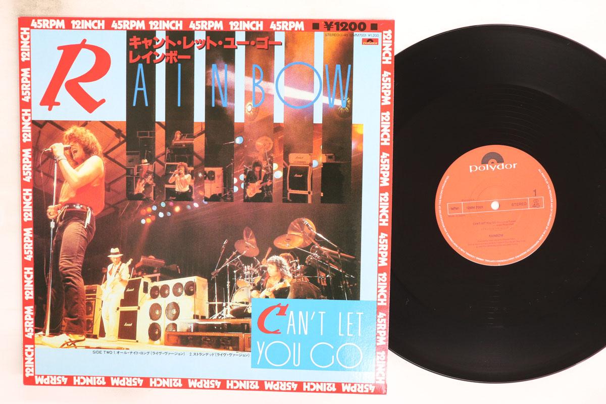 

12-дюймовая пластинка RAINBOW Cant Let You Go All Night Long 12MM7001 POLYDOR 1985 Япония Рок Б/У