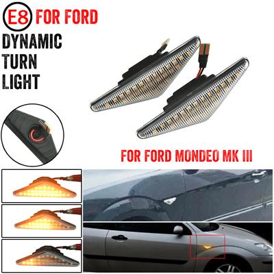 For Ford MONDEO MK III 2000-2007 Flowing Side Repeater Light LED Dynamic Side Marker Turn Signal Lights Indicator Blinker Lamp