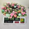 40*40cm Easter Egg Wreath, Artificial Flower Wreath, Spring Wisteria Wreath, Home Doorway Decoration