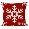 1pc Christmas Red & White Pillow Covers Suitable for Christmas Home Decoration Pillowcase, Without Pillow Core.
