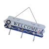 Hanging Welcome Sign Wall Mounted Entry Organizers With Hook For Entryway Bathroom Home Decoration Space Saving