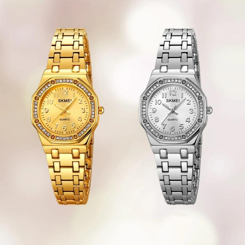 Skmei Women's Watch Luxury Diamonds Watch Waterproof Ladies Fashion Quartz Watches Ladies Gifts