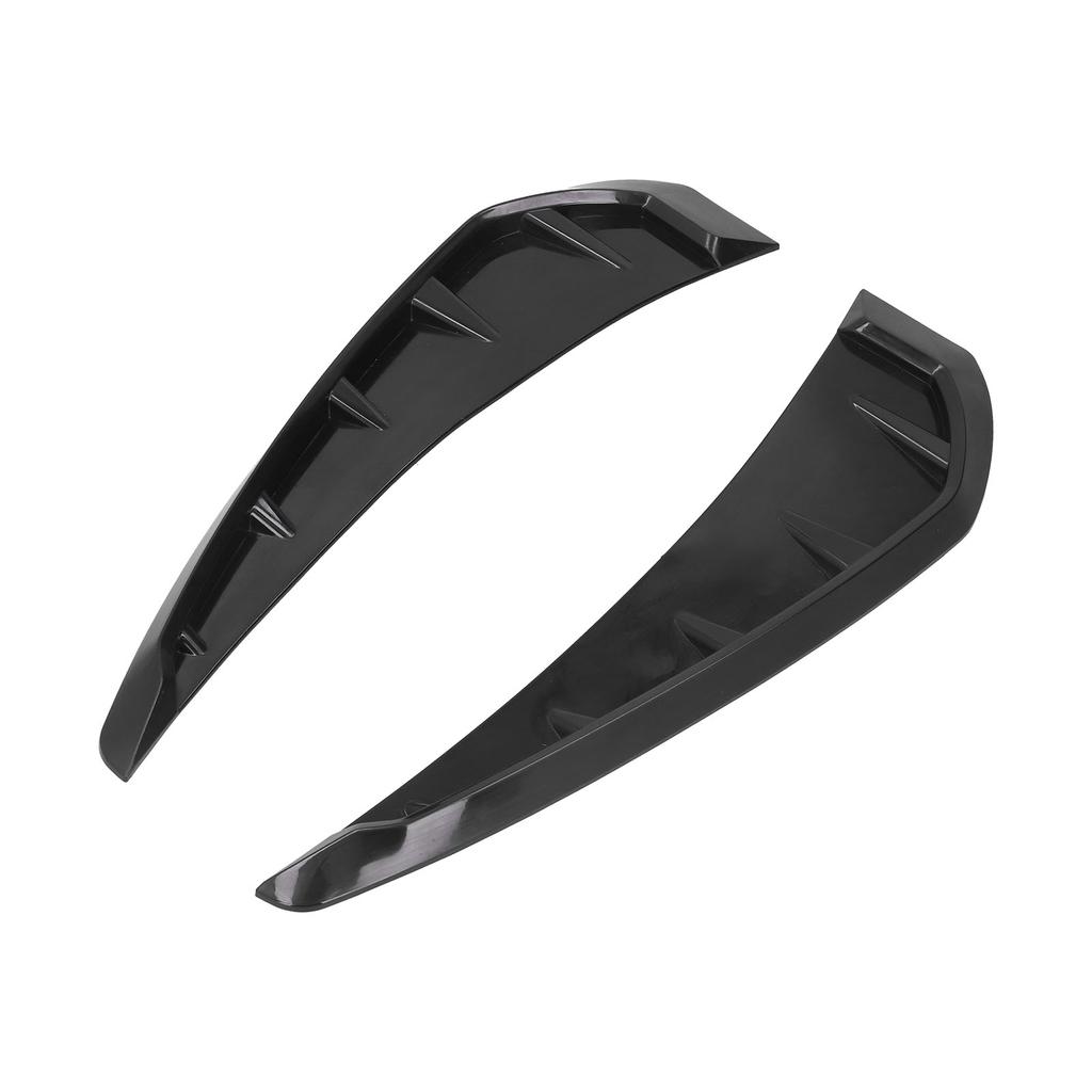 2PCS Coche Lado Aleta Barro Salida de Aire Molduras Cubiertas Izquierda Derecha Goma Negro Decoración Universal