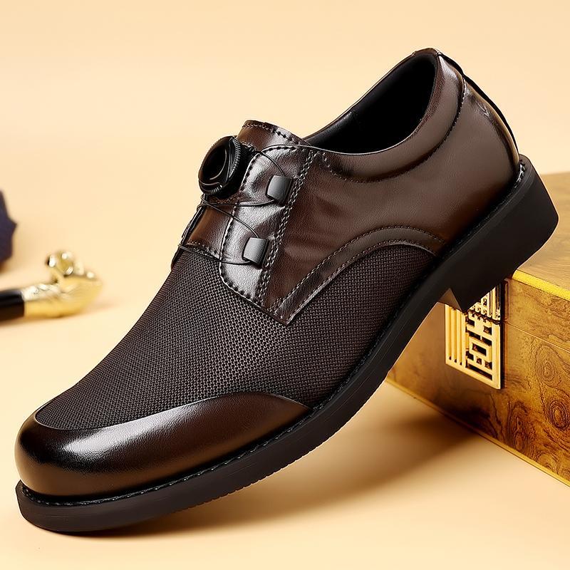 Spring Summer Slip-On Loafers for Men Soft Soled Casual Shoes Business Men Dress Shoes British Solid Color Man Moccasins