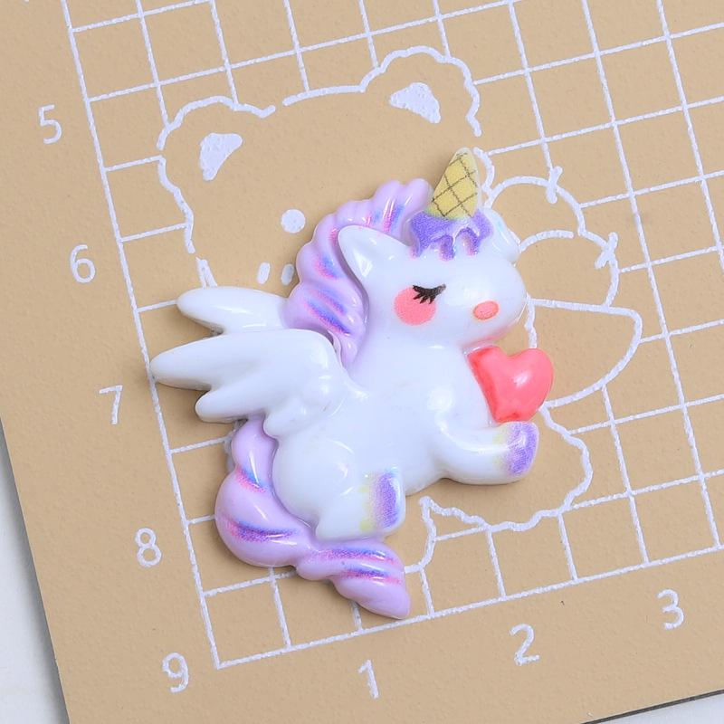 Dreamy Unicorn Resin Shoe Buckle & Hair Clip DIY Accessories