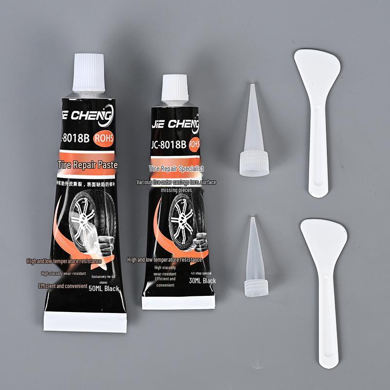 Black Waterproof Automotive Tire Repair Sealant - Wear-Resistant Silicone Rubber Glue