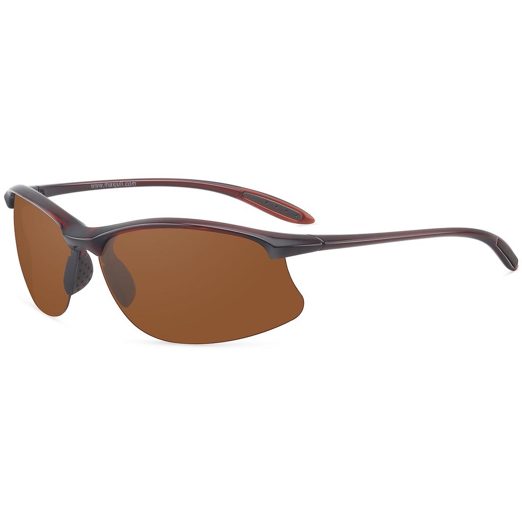 Maxjuli Sports Sunglasses For Men Women Unbreakable Frame For Running Fishing Hiking Outdoor Mj8002