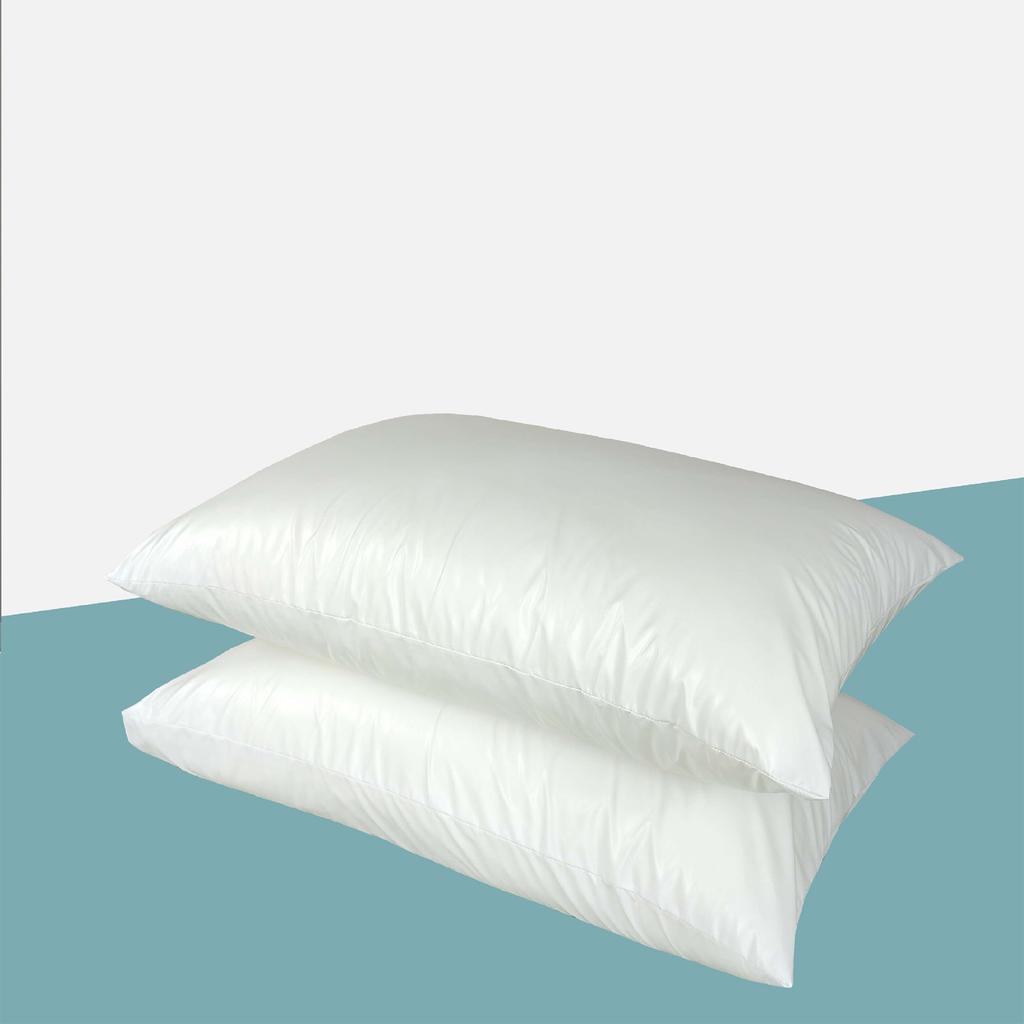 Waterproof Pillow Protector Polyester Fiber White Comfortable 16.9x28.7in Pillow Covers for