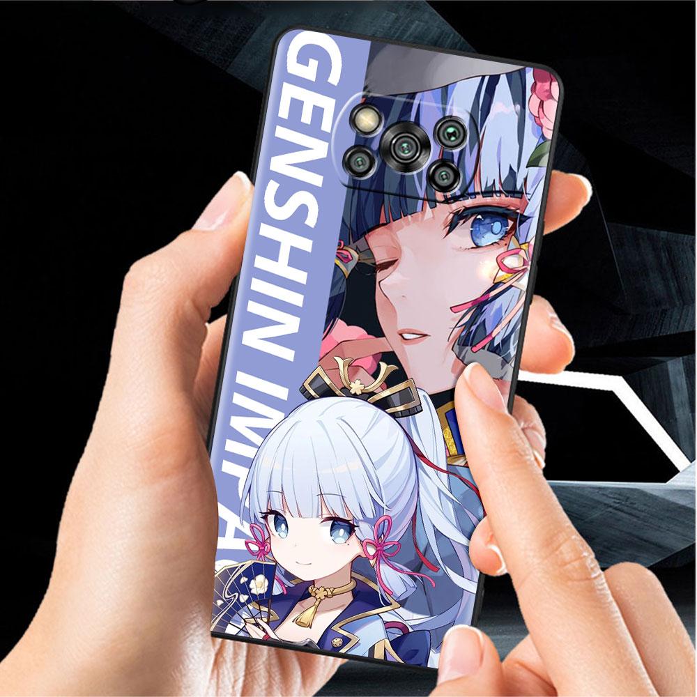 Genshin Impact Game Phone Case For Xiaomi Mi Poco X3 NFC X4 M4 M3 Pro F1 F4 F3 GT C40 11T 11 Lite 5G Fundas Black Cover