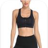 Large Size Women Minimizer Front Zipper Bra Wireless Brassiere Gathered Push Up Underwear Shockproof Sport Yoga Vest Racer Back Bra