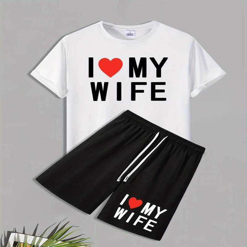 

Men s casual crew neck T-shirt and breathable shorts set S