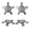 For Audi B7 4pcs Five Claws Car Wheel Center Hub Cap Tire Rim Badge Cover For Audi QUATTRO Sline A3 A4 B8 B7 8P A5 A7 A8 Q3 Q5 Q7 Accessorie