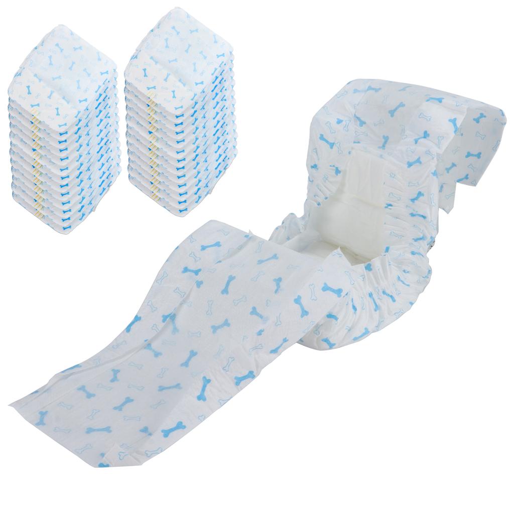 Male Dog Diapers Bamboo Charcoal Deodorization Pet Disposable Belly Wrap Bands with Leaking ProtectionXS. 26pcs