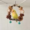 Bird Parrot Perch Naturally Bird Swing Multiple Functional Wood Perch for Bird