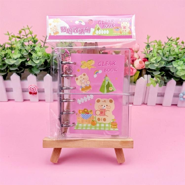 Creative Flip Top Sticker Book Anti Wrinkle Spirals Binding Stickers Collecting Book For Elementary Pupils Sticker Album