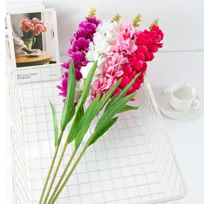 1 Branch Imitation Flower Anti-fade Decorative Multiple Layers Petals Elegant Simulation Larkspur Wedding Scene Layout Decoration