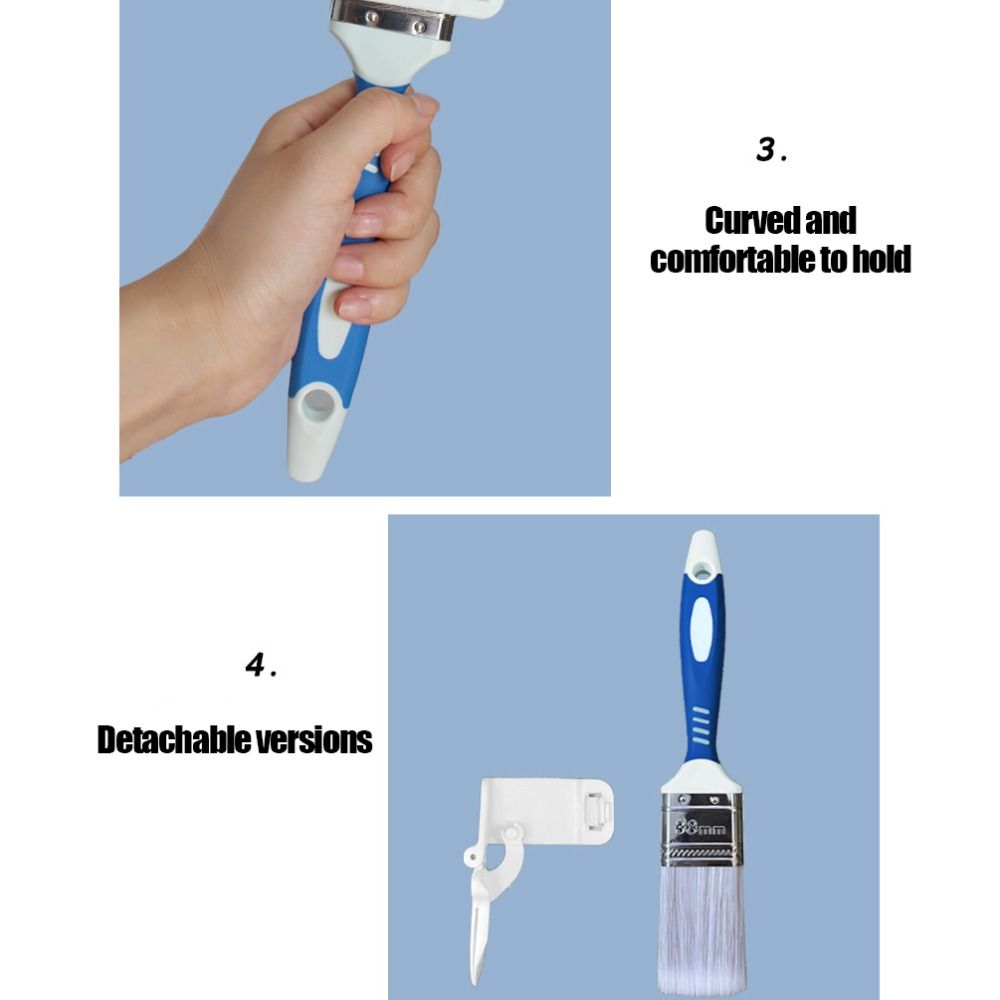 Comfortable Handle Edging Color Separation Brush Wall Brushing Tools  Gap Cleaning