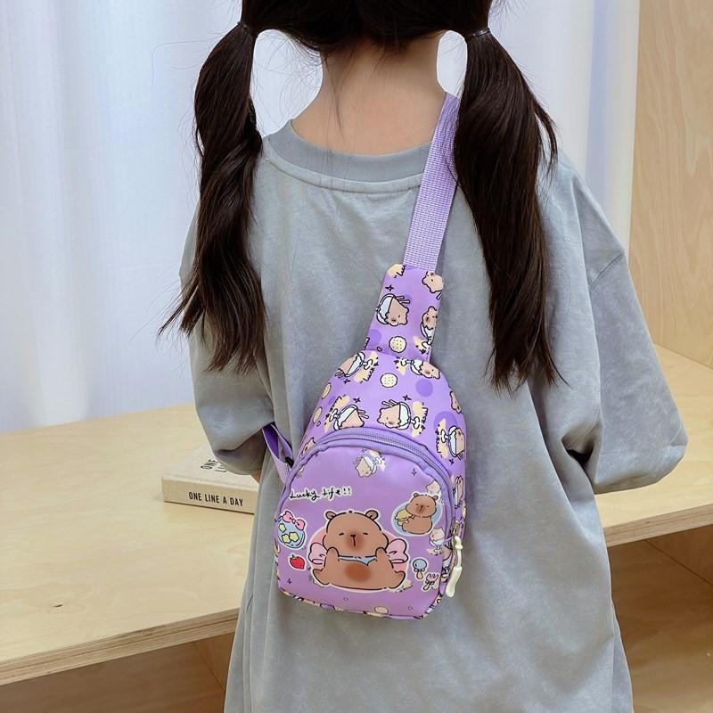 Capybara Single Cartoon Shoulder Crossbody Chest Bag Lightweight Breathable