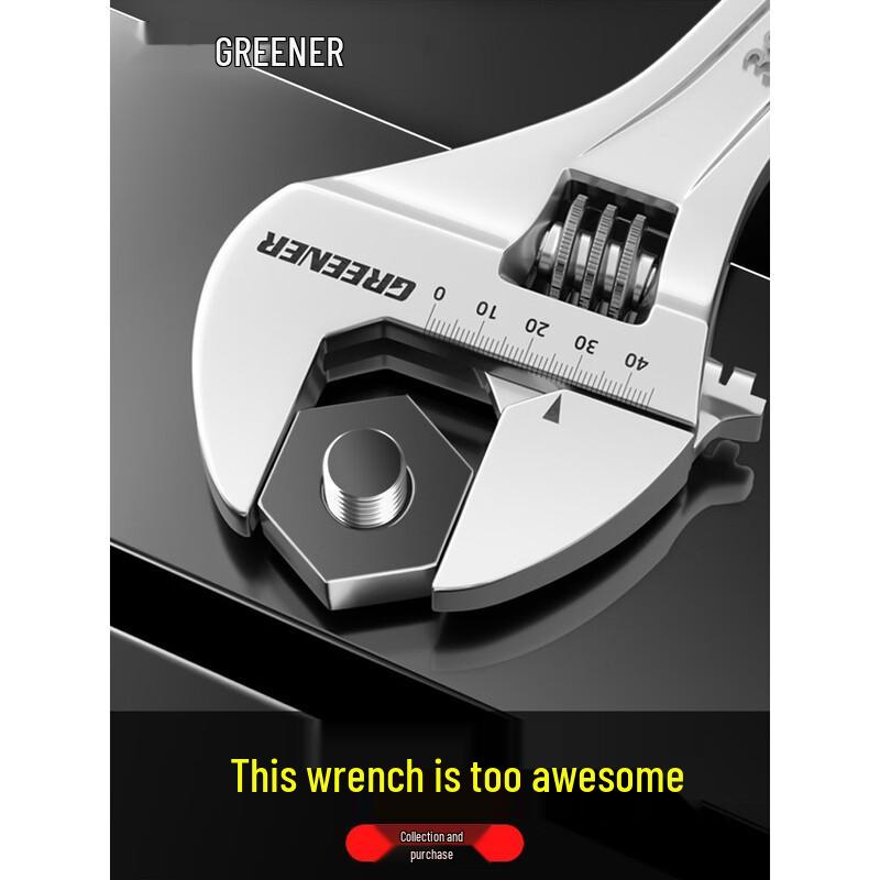 Green Forest Adjustable Wrench