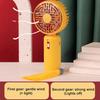 Portable Pocket Fan with Tassel Chinese Style 2 Speed LED Night Light USB Rechargeable Mute Handheld Mini Cooling Fan Summer Home Travel Outdoor