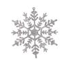 Charmants Ornements Flocon de Neige en Plastique 12 cm Pour Décorations d'Arbre de Noël en Or Rouge Argent Rose et Blanc