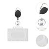 Retractable Badge Holder with ID Card for School Office Work Employee