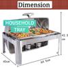 9L Roll Top Chafing Dish Buffet Set Food Pan Food Tray Warmer Serving Tray