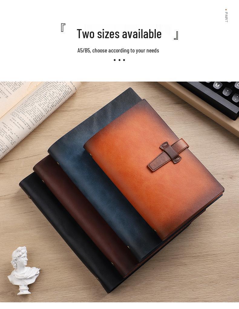 A5 Portable Loose-Leaf Notebook for Office, Students, and Business Meetings