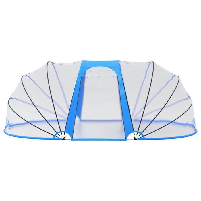 Dôme de piscine ovale - vidaXL - PVC et fibre de verre - Protection et réchauffement de l'eau