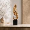Standing Ornament with Crystal Ball Transparent for Entryway, Office, Art Lovers