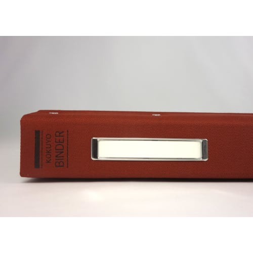 KOKUYO File Binder Cloth Pasted B5 Vertical with Metal Border 26 Holes Holds 200 Sheets Red Ha-120RZ