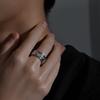 Adjustable Open Ring Men Women Vintage Mythical Beast Design Geometric Statement Plated Retro Fashion Accessory