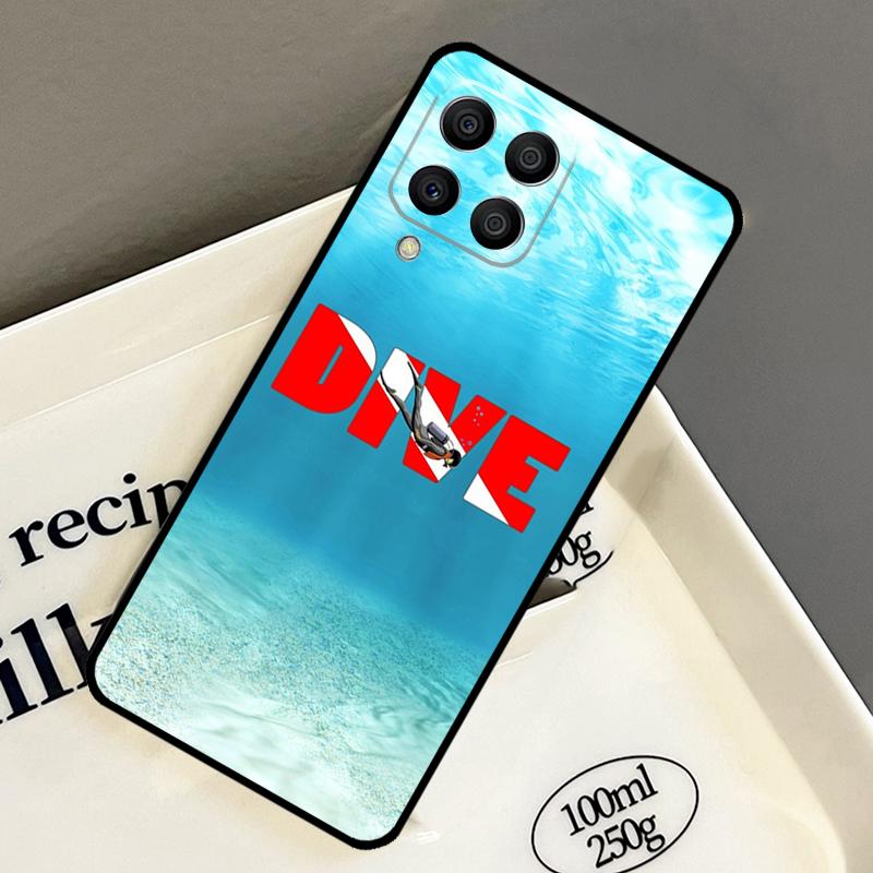 Diver Down Scuba Case For Samsung Galaxy M33 M53 M13 M15 M35 M55 M32 M16 M36 M56 M54 M20 M52 M34 M14 M11 M31