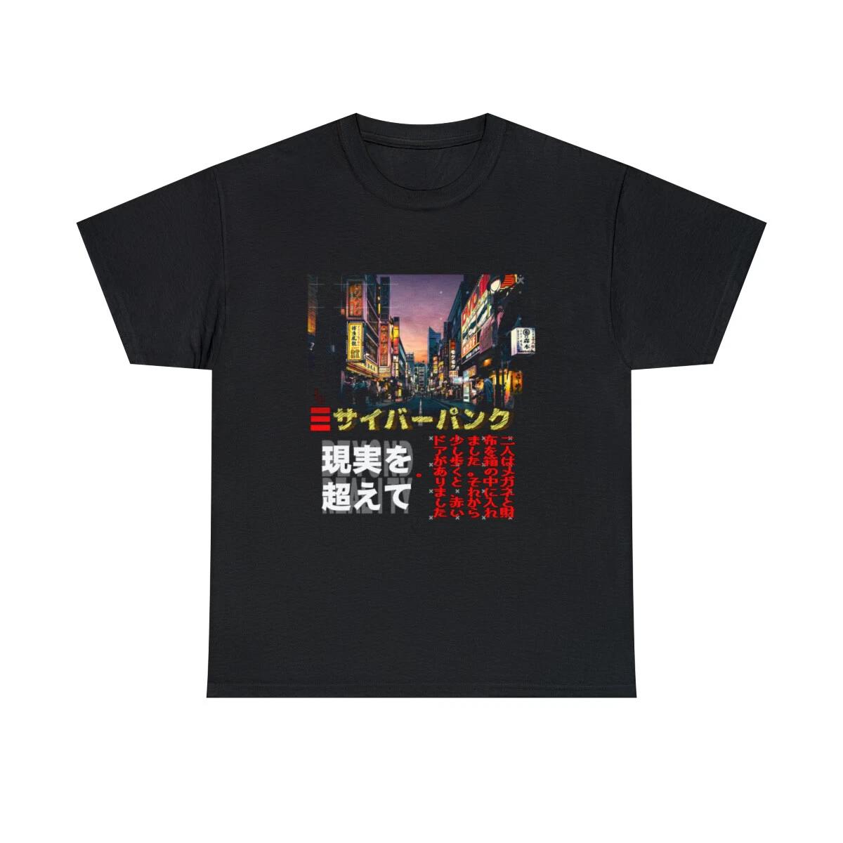 Cyberpunk beyond reality Graphic design streetwear Japan style T shirt Unisex 3XL